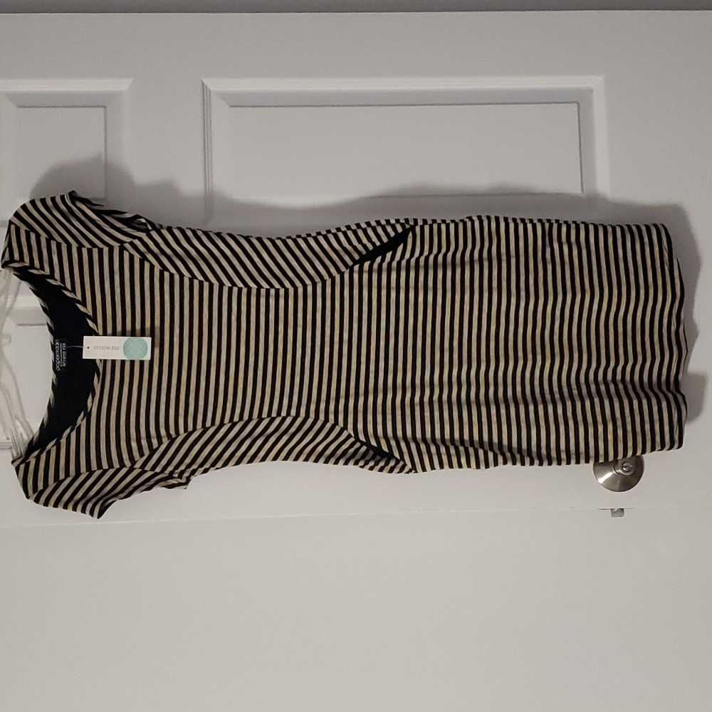 Fitted striped dress